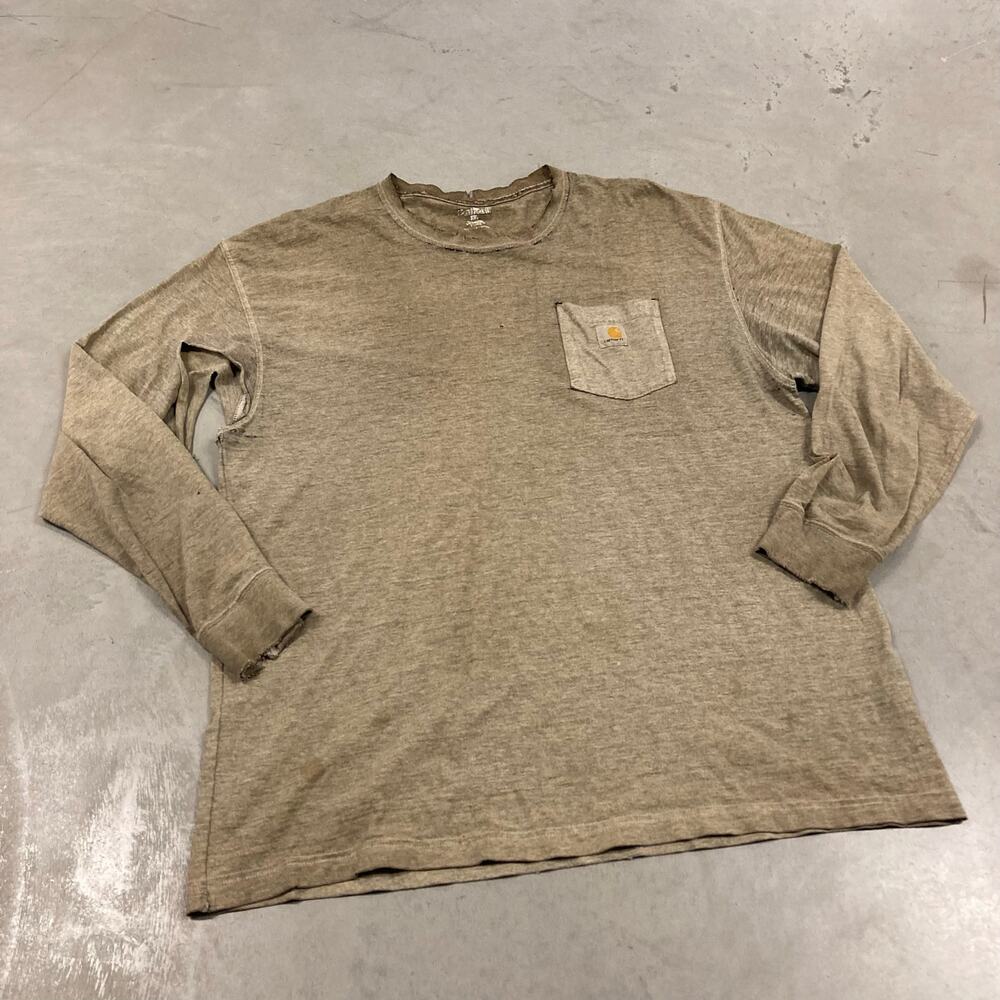 Y2K thrashed Carhartt pocket T-Shirt